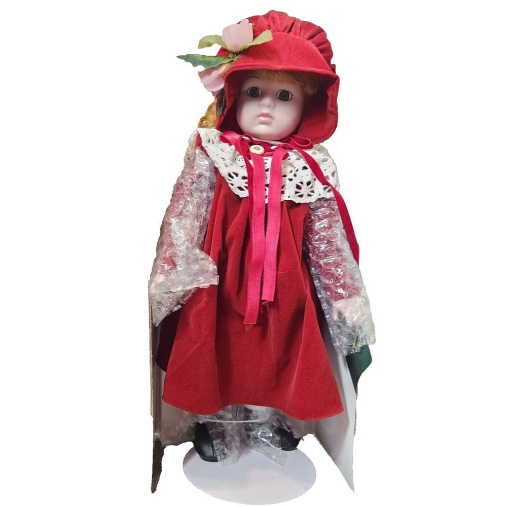 NEW Studio 5 Collection Genuine Porcelain Doll Collectible w/ Stand Hand Painted